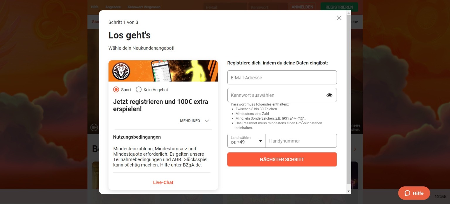 leovegas registration